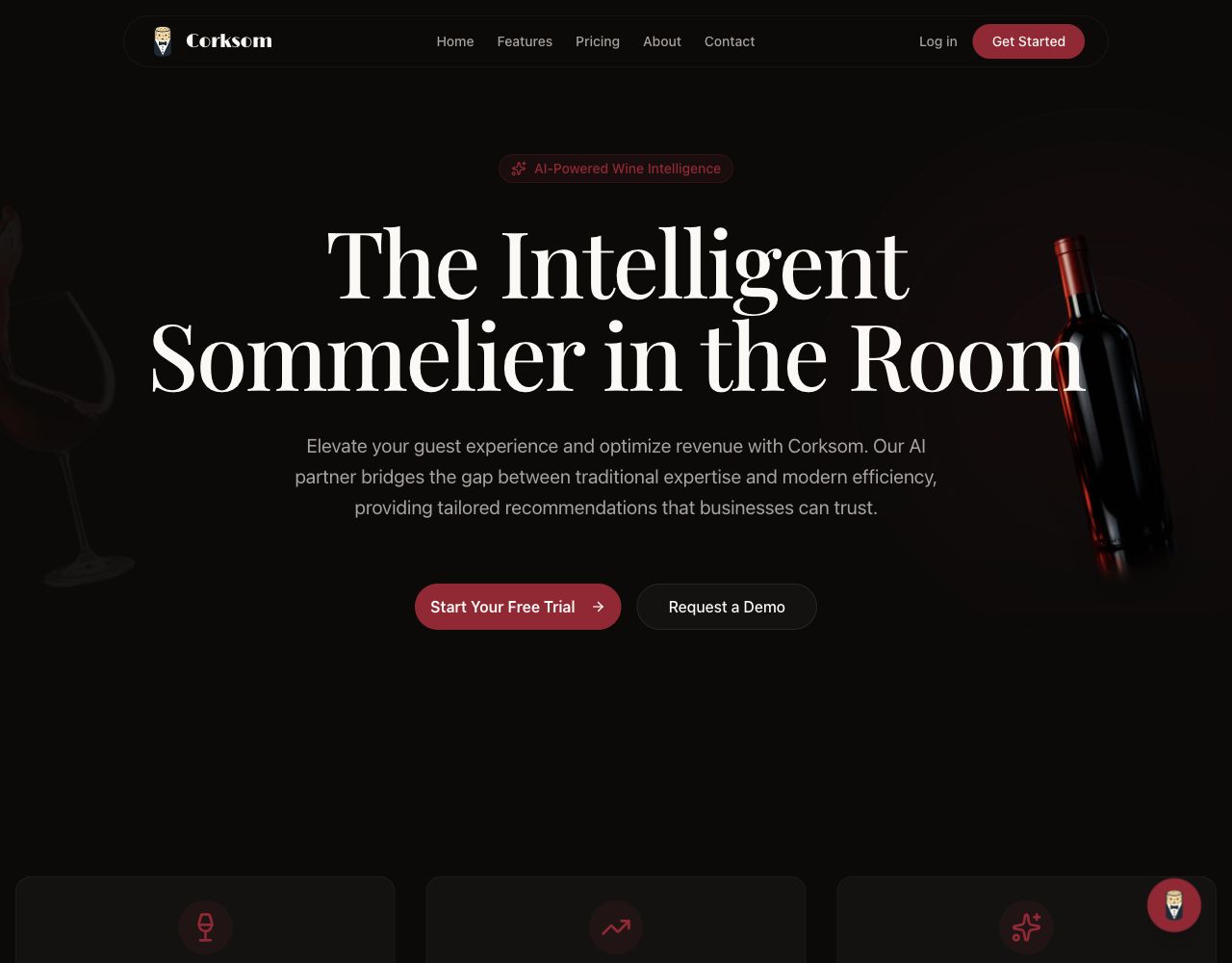 Corksom homepage